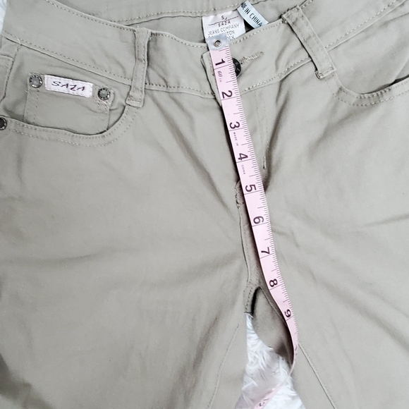 Saza Jean Company  Skinny Jeans/Khaki  size 7 - Picture 4 of 7